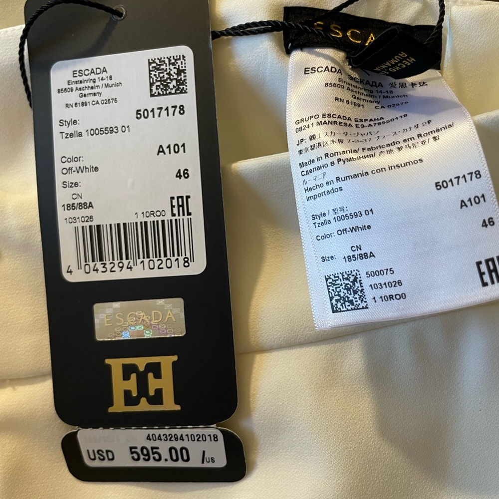 Escada Off-White Pants - Picture 3 of 3